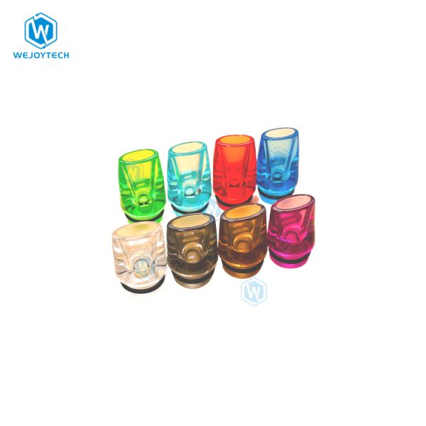 510 acrylic style colorful drip tips for DotMod Petri