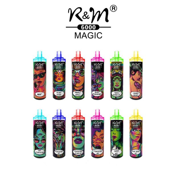 Authentic R and M MAGIC 6000 puffs vape disposable pod kit